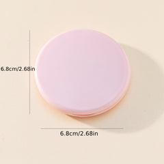 Pink Round Folding Compact Mirror Double Side Style Cosmetic Touch up Mirror