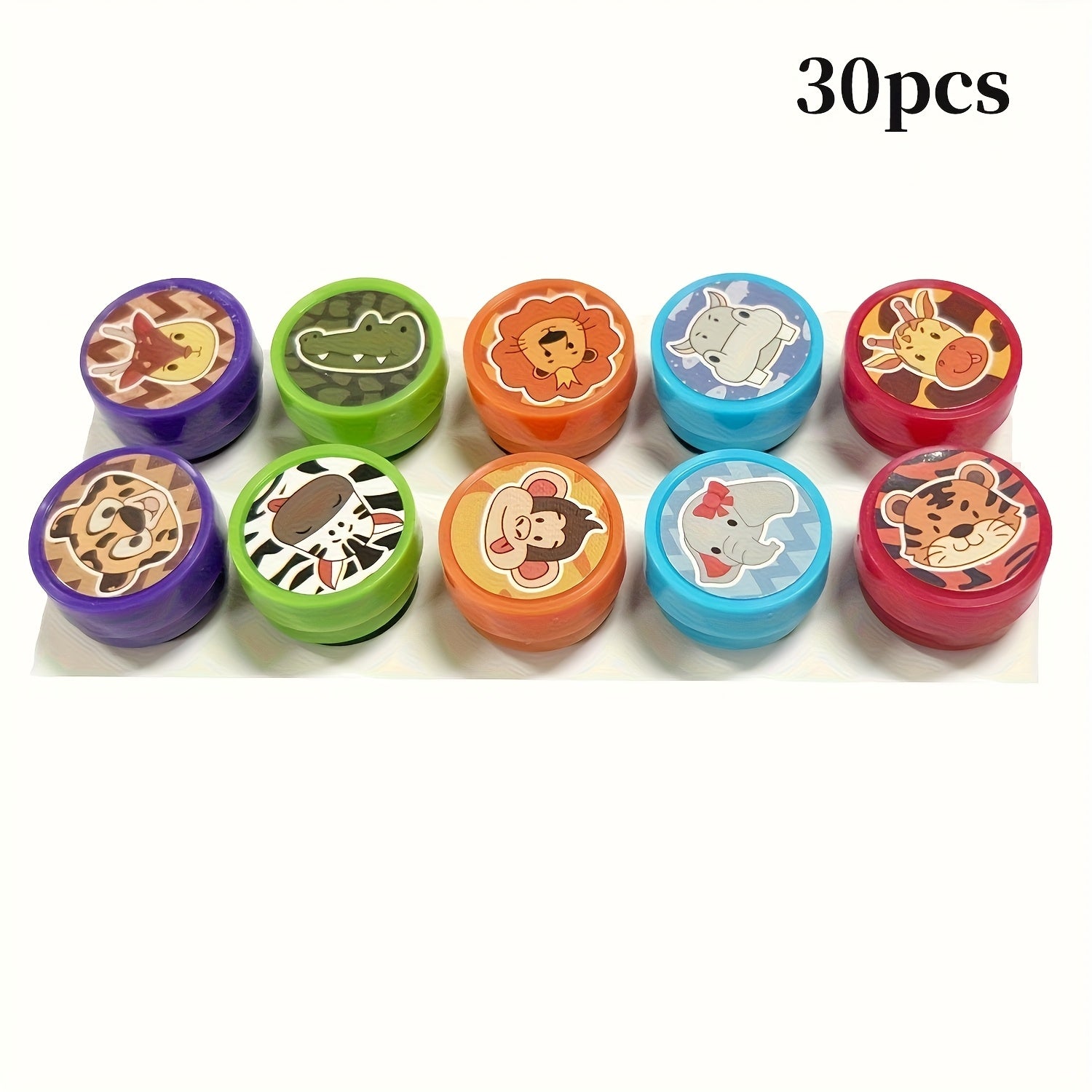 Jungle Adventure Wild Animal Stamps Birthday Party Favors