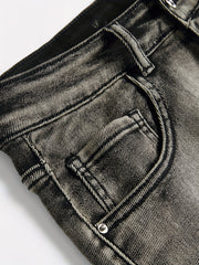 Vintage Style Distressed Denim Shorts for Summer