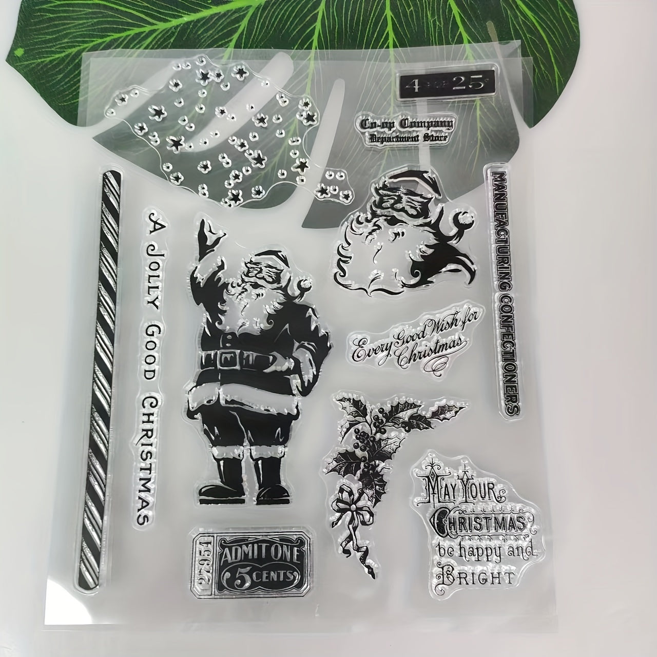 Christmas Santa Claus Stamp Set for Scrapbooking Paper Craft