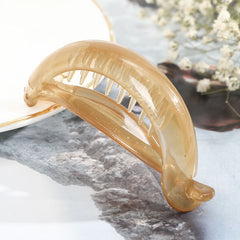 Translucent Hair Clip Girl Banana Clip Vertical Clip Ponytail Clip