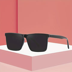 Men's Driving Sunglasses Square Frame Sports Glasses With Glasses Box