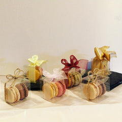 100pcs Clear Small Gift Boxes for Candy Macaron Chocolate