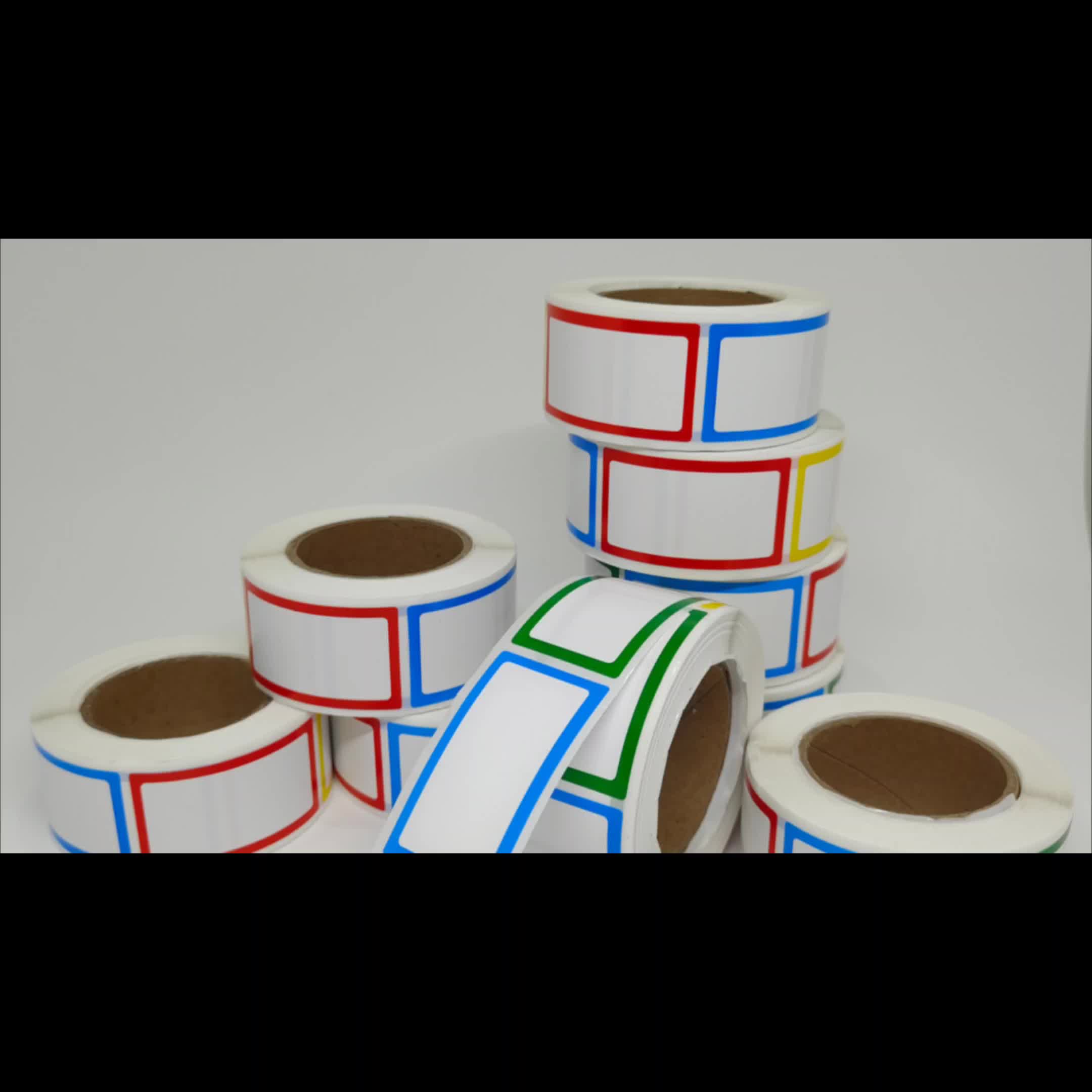 300 Sheets Adhesive Blank Border Refrigerator Labels
