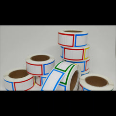 300 Sheets Adhesive Blank Border Refrigerator Labels
