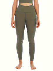 Ribbed Quick Drying Yoga Pants High Stretch Butt Lifting Leggings