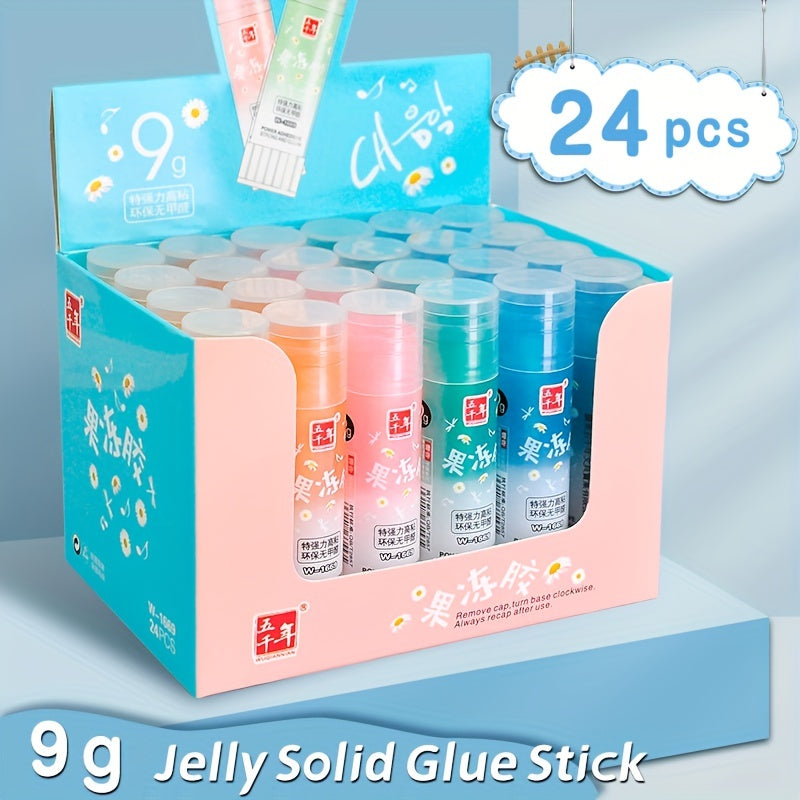 Vanishing Jelly Glue Stick Craft Art School Project Paste Washable 24pcs