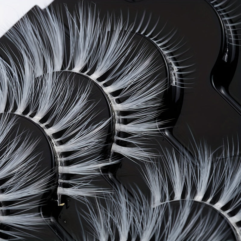 5 Pairs Faux Mink Soft Lashes Masquerade Cosplay Manga Lashes