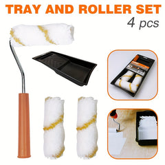 5pcs Paint Brush Wall Tools Latex Paint Roller Brush Set