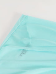 Tie Side Wrap Beach Skirt Solid Asymmetric Sexy Bikini Cover Up