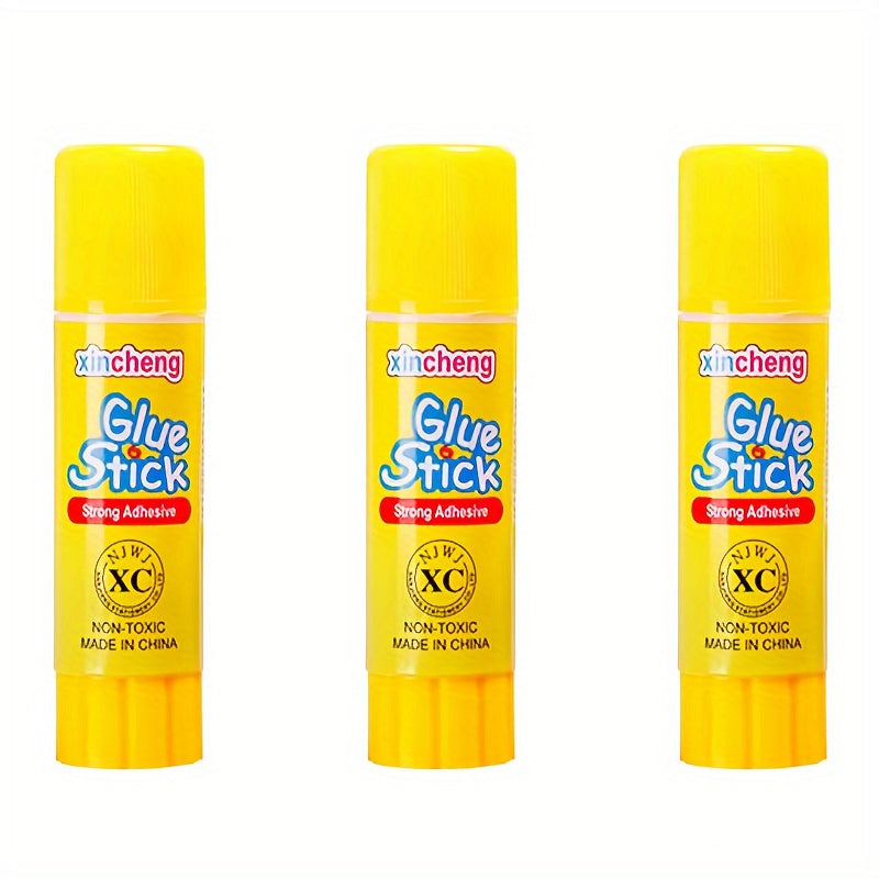 3pcs Solid Glue Stick Student High Viscosity