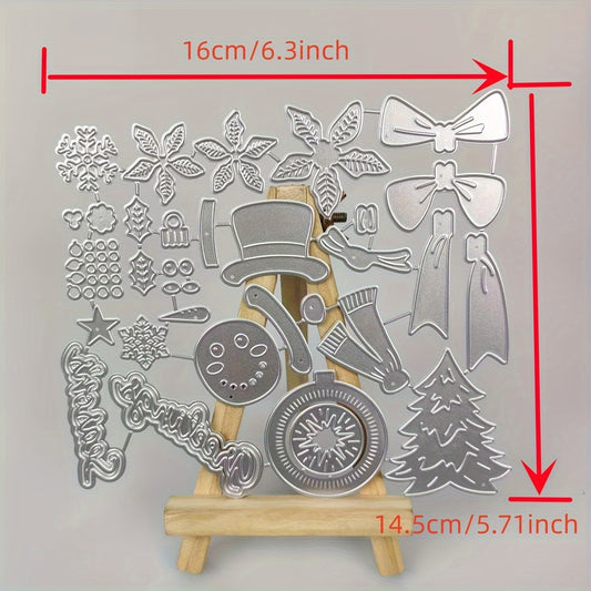 1Pc Christmas Snowman Metal Cutting Dies For Scrapbooking