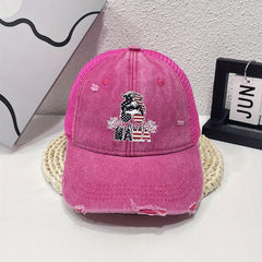 MAMA Flag Baseball Cap Vintage Washed Distressed Dad Hat