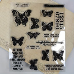 Butterfly Clear Stamps Scrapbooking DIY Greeting Card Embossing