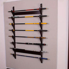 Wall Mounted Fishing Rod Holder for Organizing Gear