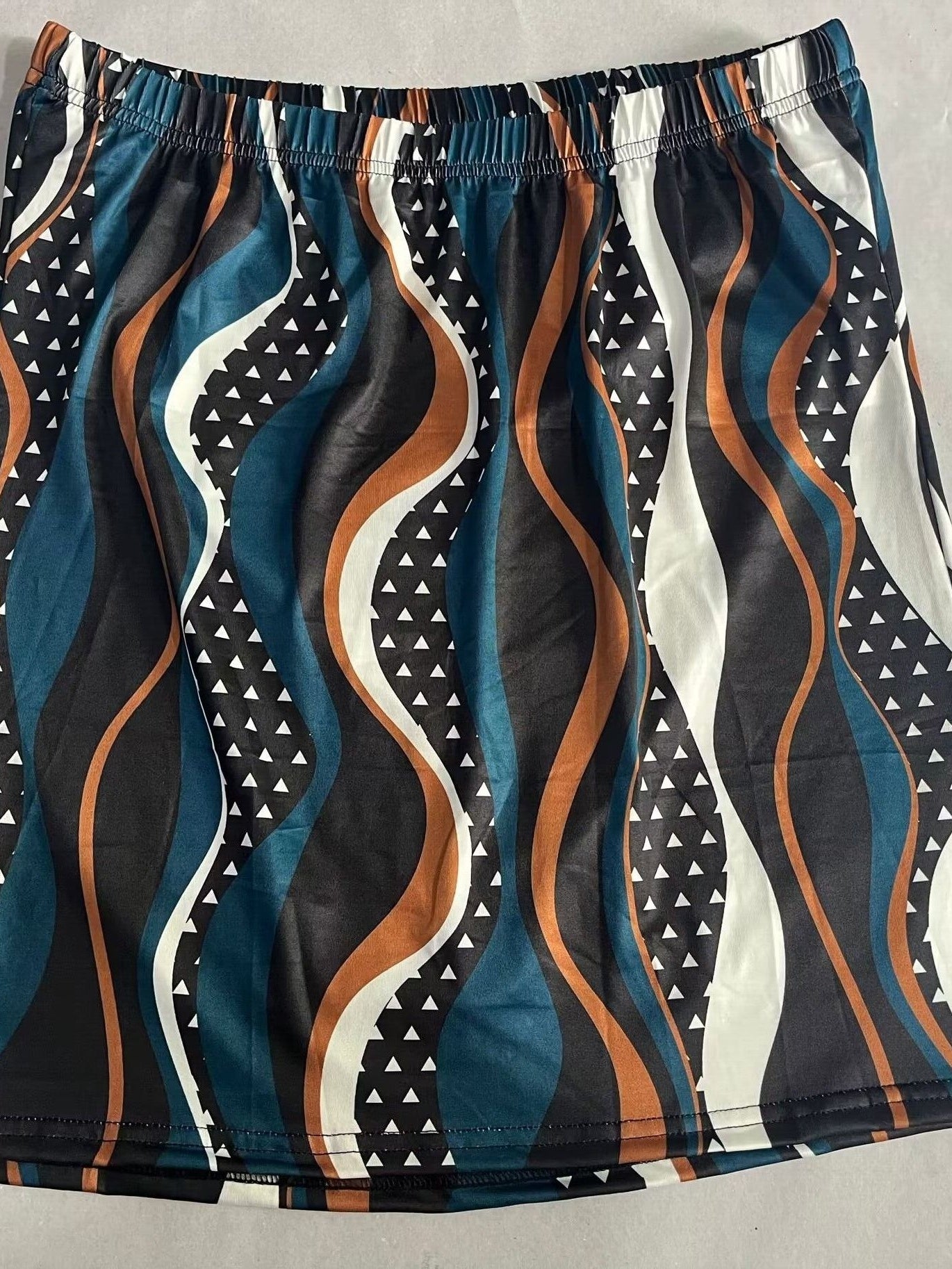 Geo Print Backless Tube Top for Women