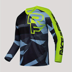 Men's Block Long Sleeve Motorcycle T-shirt Quick Drying Top