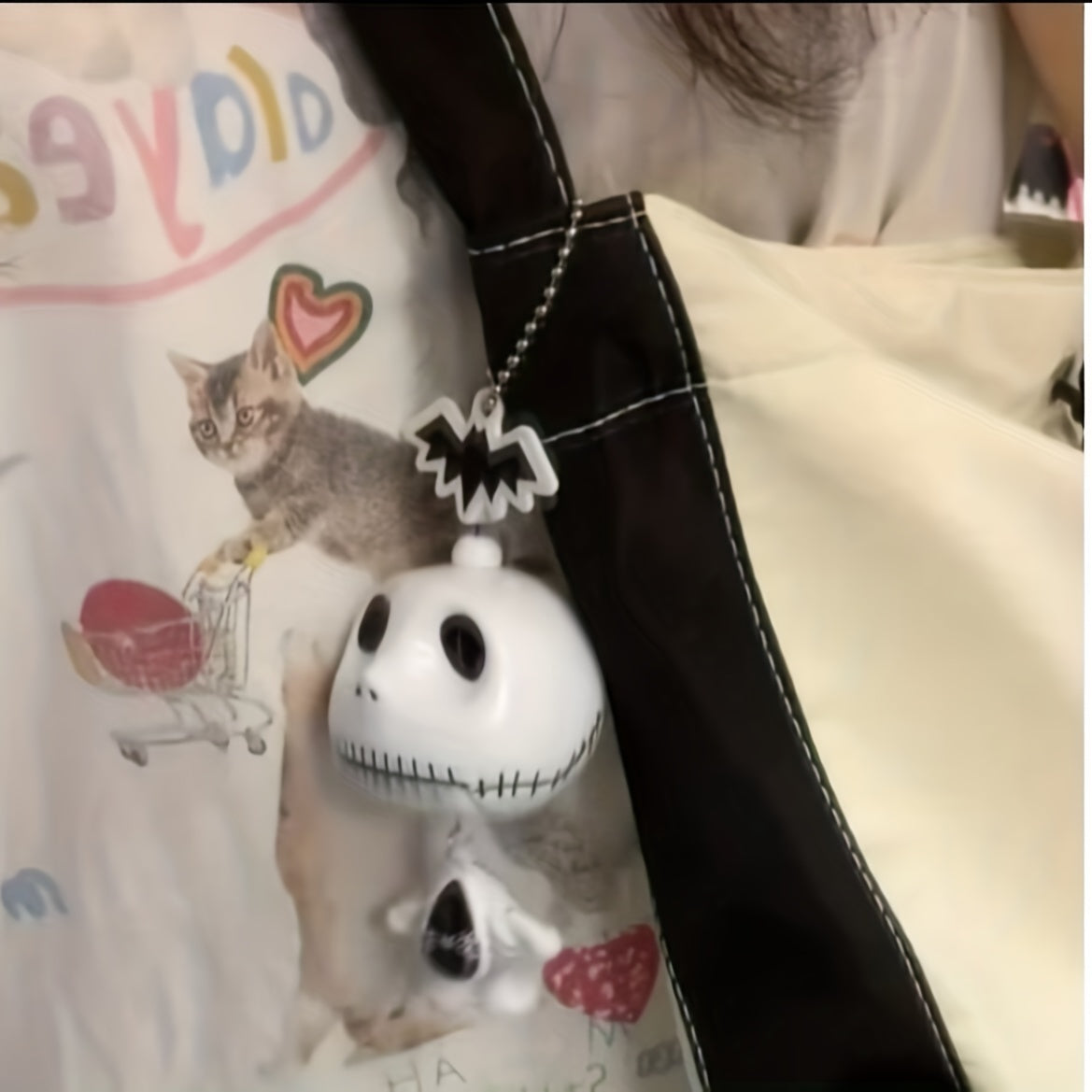 Funny Pull Cord Skeleton Key Chain Halloween Skeleton Pendant Party Decoration