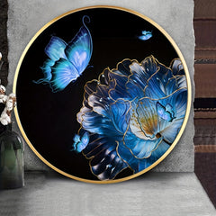 Needlework DIY Cross Stitch Kit Flower Butterfly 11CT Printed Canvas Painting
