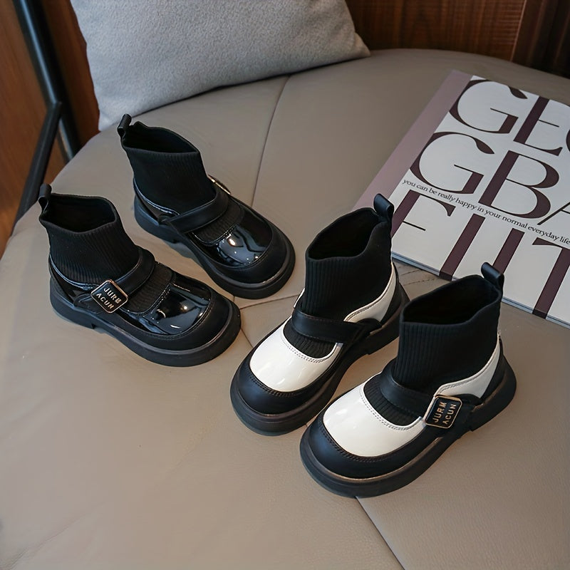 Girls Kids Non Slip Boots with Woven Sock for Comfort and Style