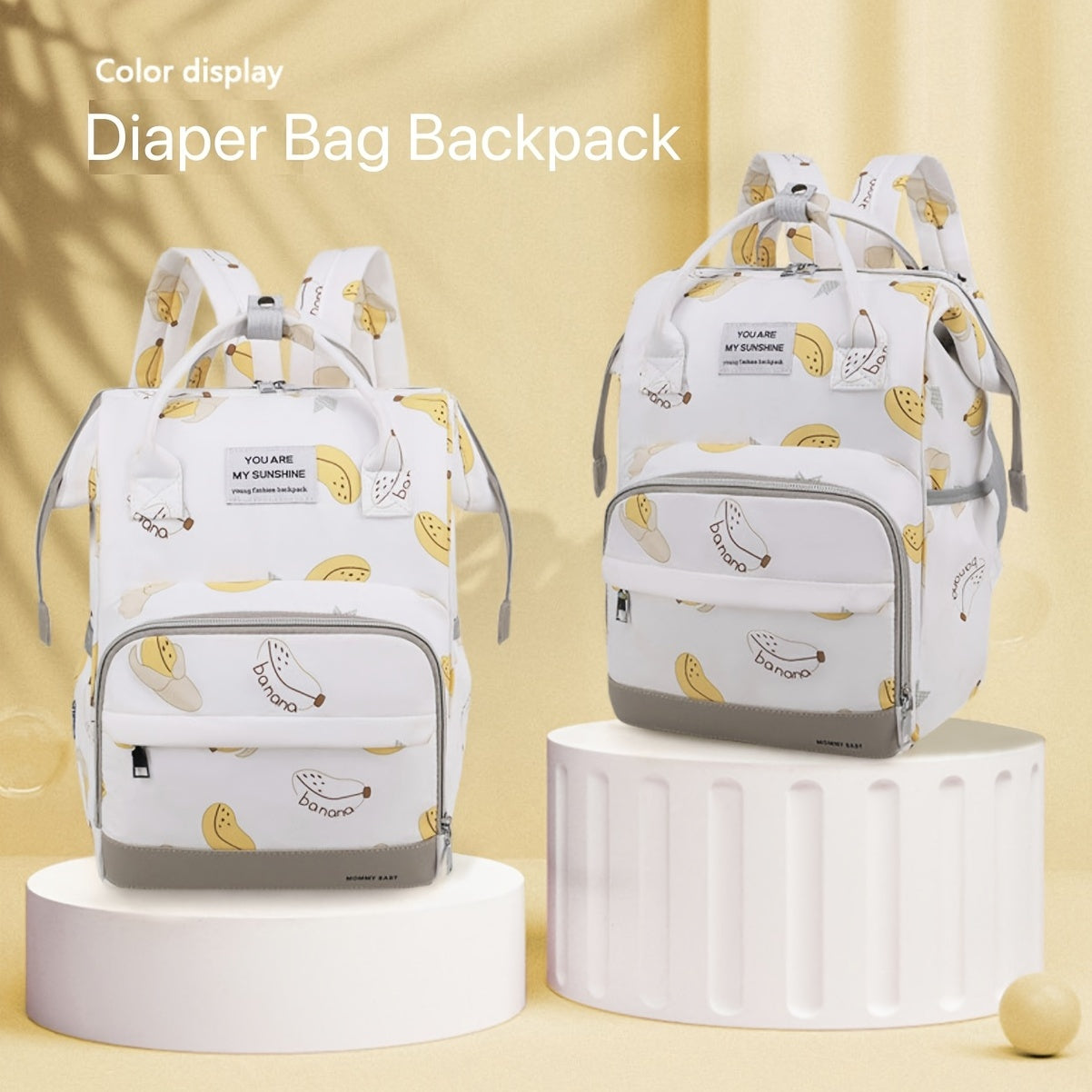 Large Capacity Diaper Bag Universal Baby Stroller Bag Waterproof & Stylish