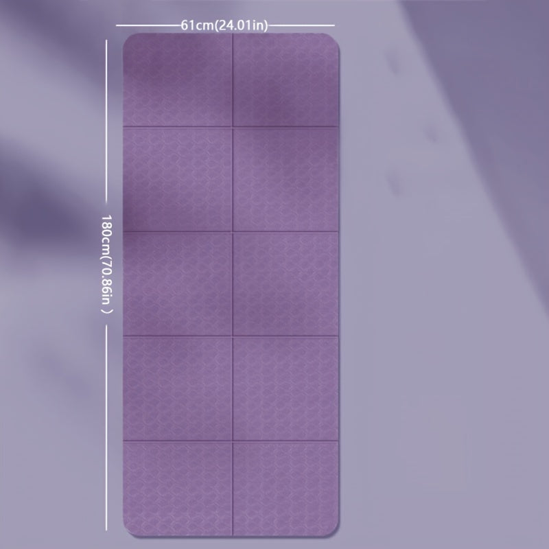 Portable Folding Yoga Mat Non Slip Odor-Free for Home Fitness