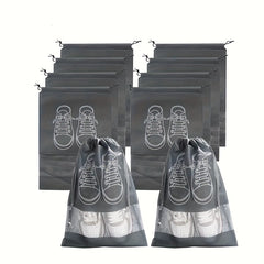 10PCS Travel Shoes Storage Bag Non Woven Fabric Organizer