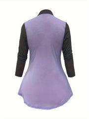 Colorblock High Neck Top & Pants Set