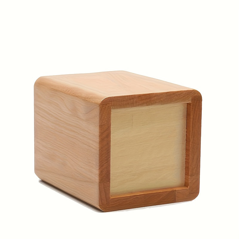 Wooden Pen Holder Office Stationery Organizer Desktop Storage Box