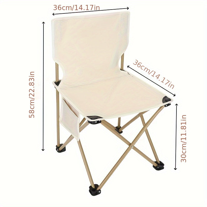 Waterproof Recliner Folding Chair With Side Pocket - Outdoor Fishing Camping