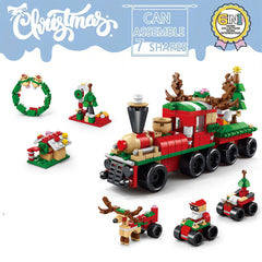 Christmas Santa Claus Building Blocks Toy Set