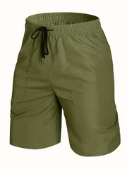 Men's Casual Cargo Shorts with Drawstring