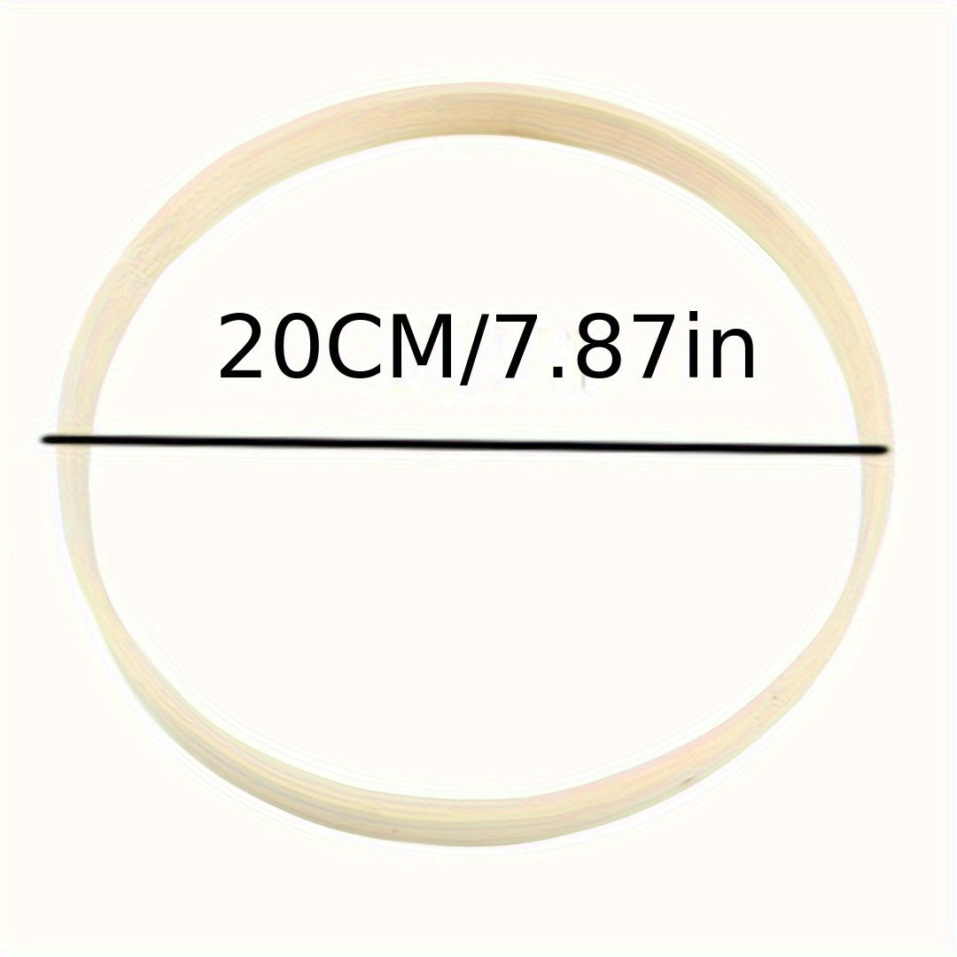 10pcs Bamboo Circle Dream Catcher Cross Stitch Shed Tool