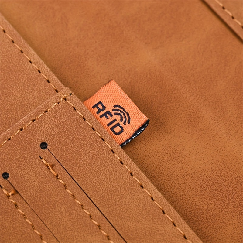 RFID Anti Theft Passport Card Bag Leather Wallet