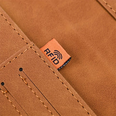 RFID Anti Theft Passport Card Bag Leather Wallet