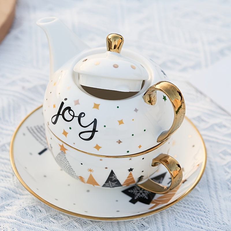 Christmas Ceramic Water Kettle Cup Set - Gift for Men Women