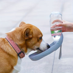 Portable Pet Dog Water Bottle Foldable Bowl Puppy Outdoor Drinking Bottle