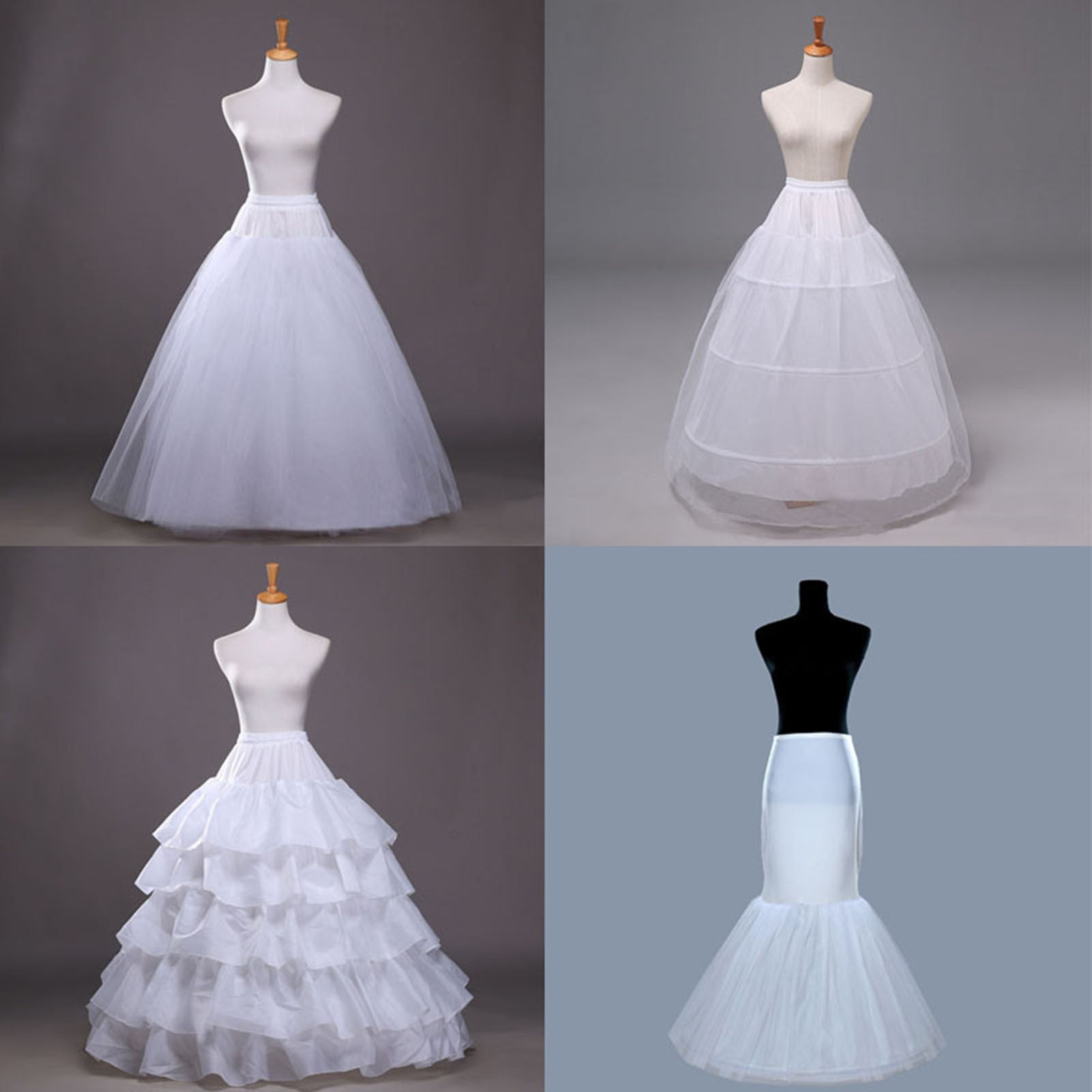Ankle Length Wedding Petticoat Plus Size Underskirt