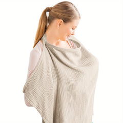 Muslin Nursing Cover Breathable Breastfeeding Apron