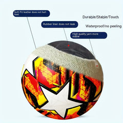 Standard Size 5 Soccer Ball Seamless Football Outdoor Sports Inflatable