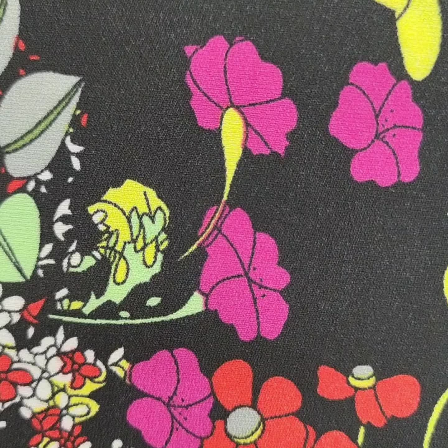 1yd Comfortable Breathable Chiffon Fabric DIY Clothes Pants Dress