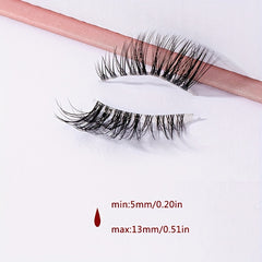 5 Pairs Natural Look Wispy False Eyelashes for Dating Parties Cosplay