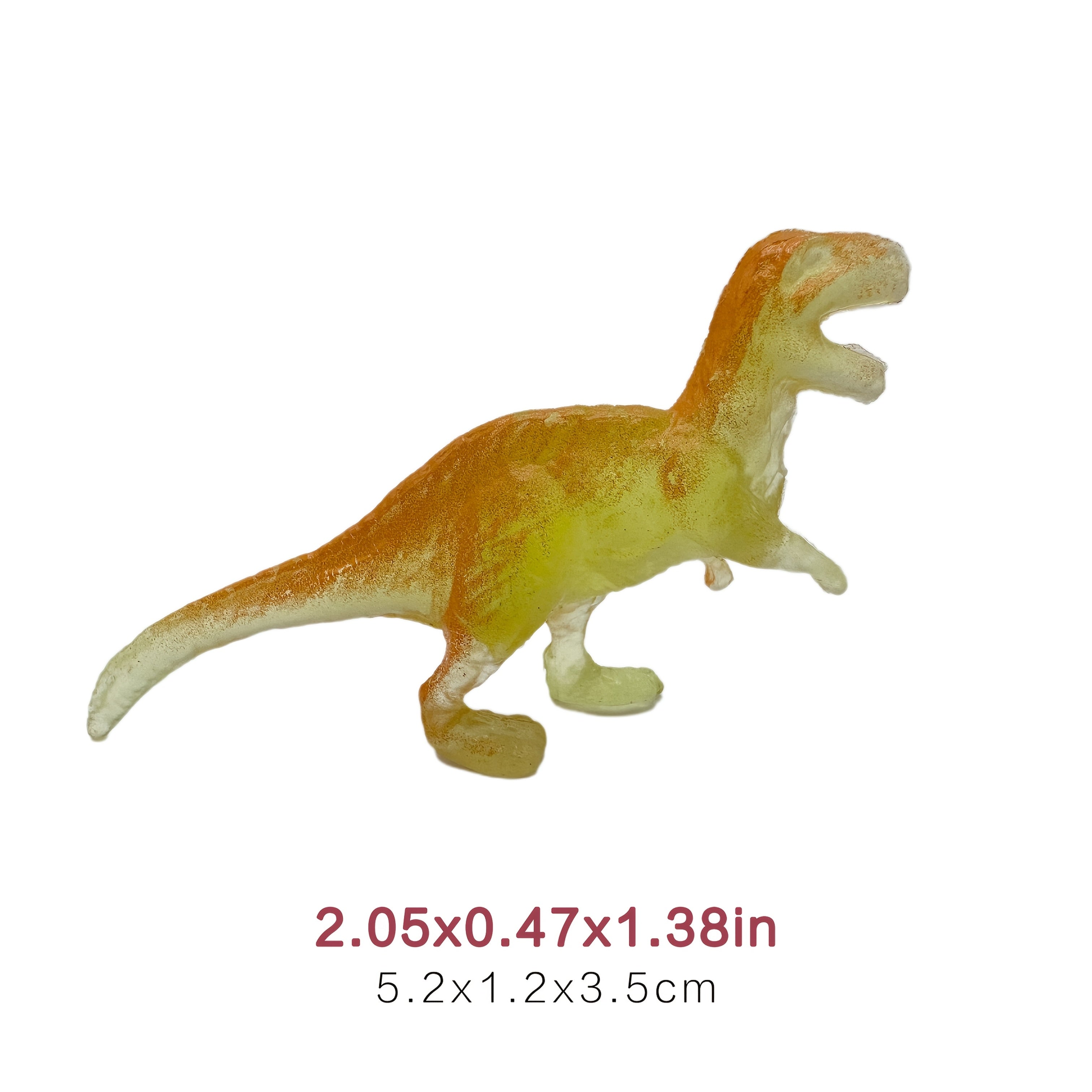 20pcs Glow in the Dark Mini Dinosaur Figures - Random Colors Collectible