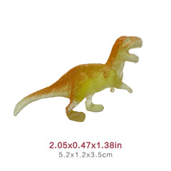 20pcs Glow in the Dark Mini Dinosaur Figures - Random Colors Collectible