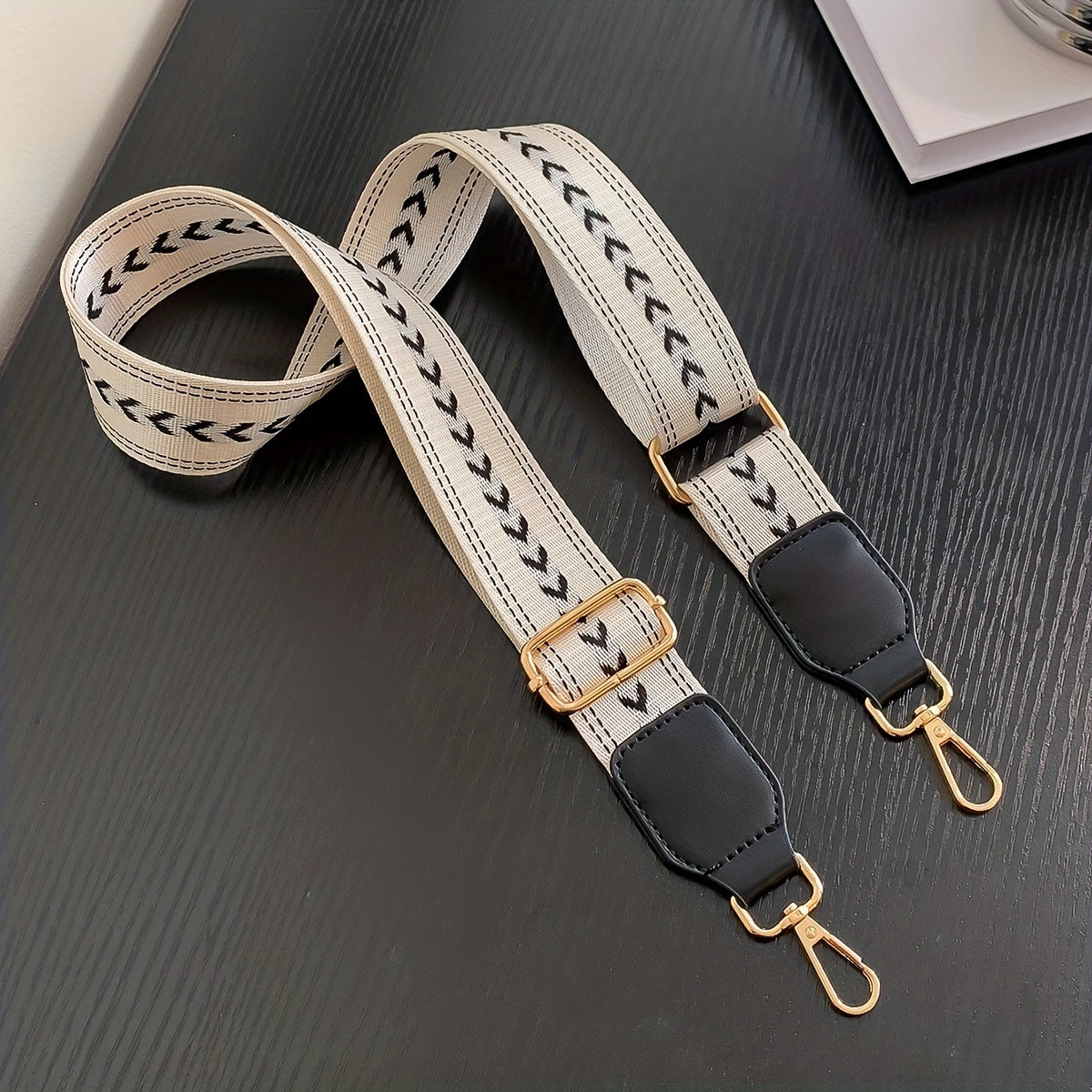 Arrow Pattern Bag Strap Wide Adjustable Bag Strap Replaceable