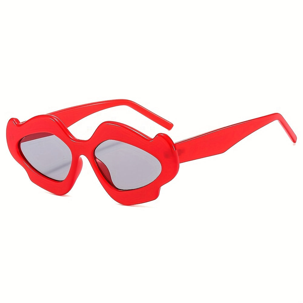 Y2K Lip Blossom Ball Dressing Mirror Unisex Sunglasses