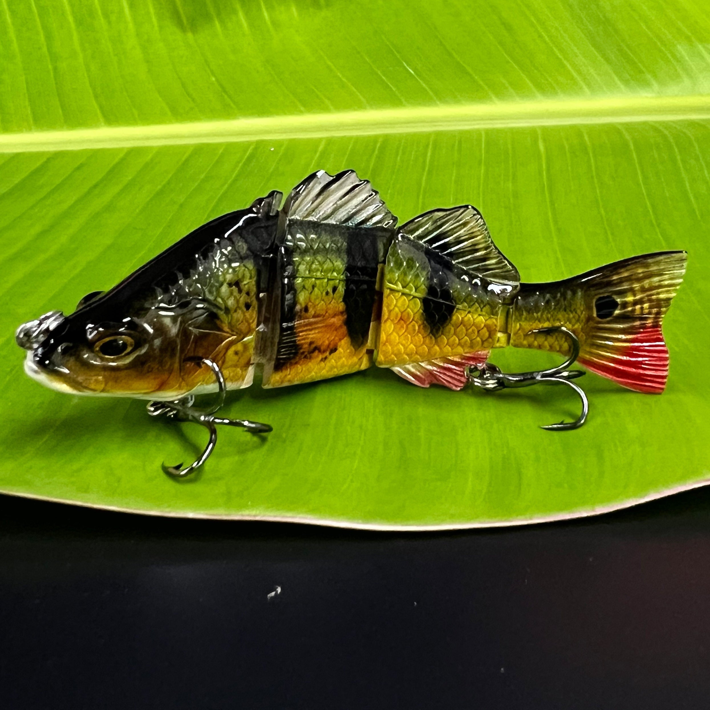 10 21g Peacock Bass Fishing Lures Jointed Swimbaits 418a