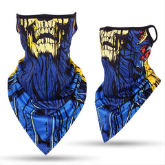 Mesh Facemask Polyester Neck Windproof Dustproof Fishing Sunscreen Scarf