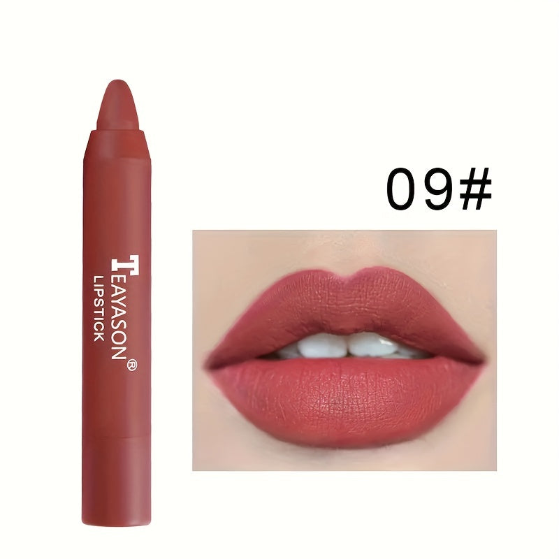 2-in-1 Lipstick & Lip Liner Long Lasting Non-Smudge Waterproof Lip Tint