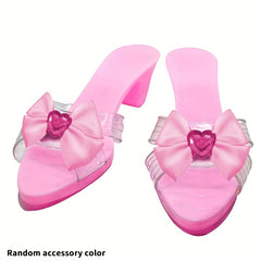 Princess Dress Up Toy & Jewelry Set w/ Shoes, Crowns, Skirts, Earrings, Necklace